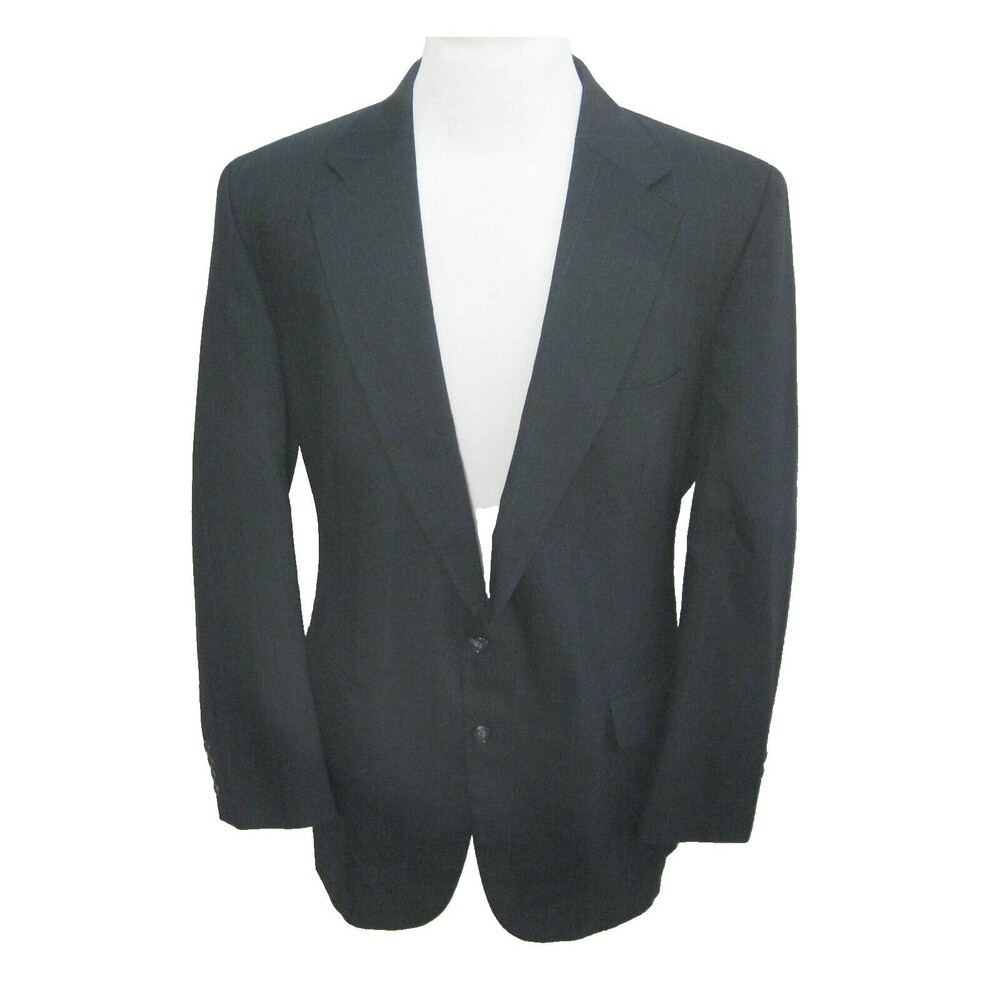 EXECUTIVE COLLECTION Mens (Size 46L) Blue 2 Button Sport Coat Blazer Suit Jacket